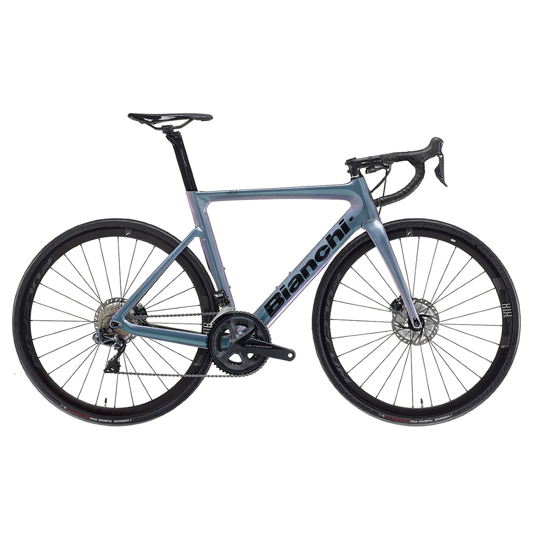 Bianchi Aria Aero Disc Ultegra Di2 Carbon Road Bike In Sil Beyond The