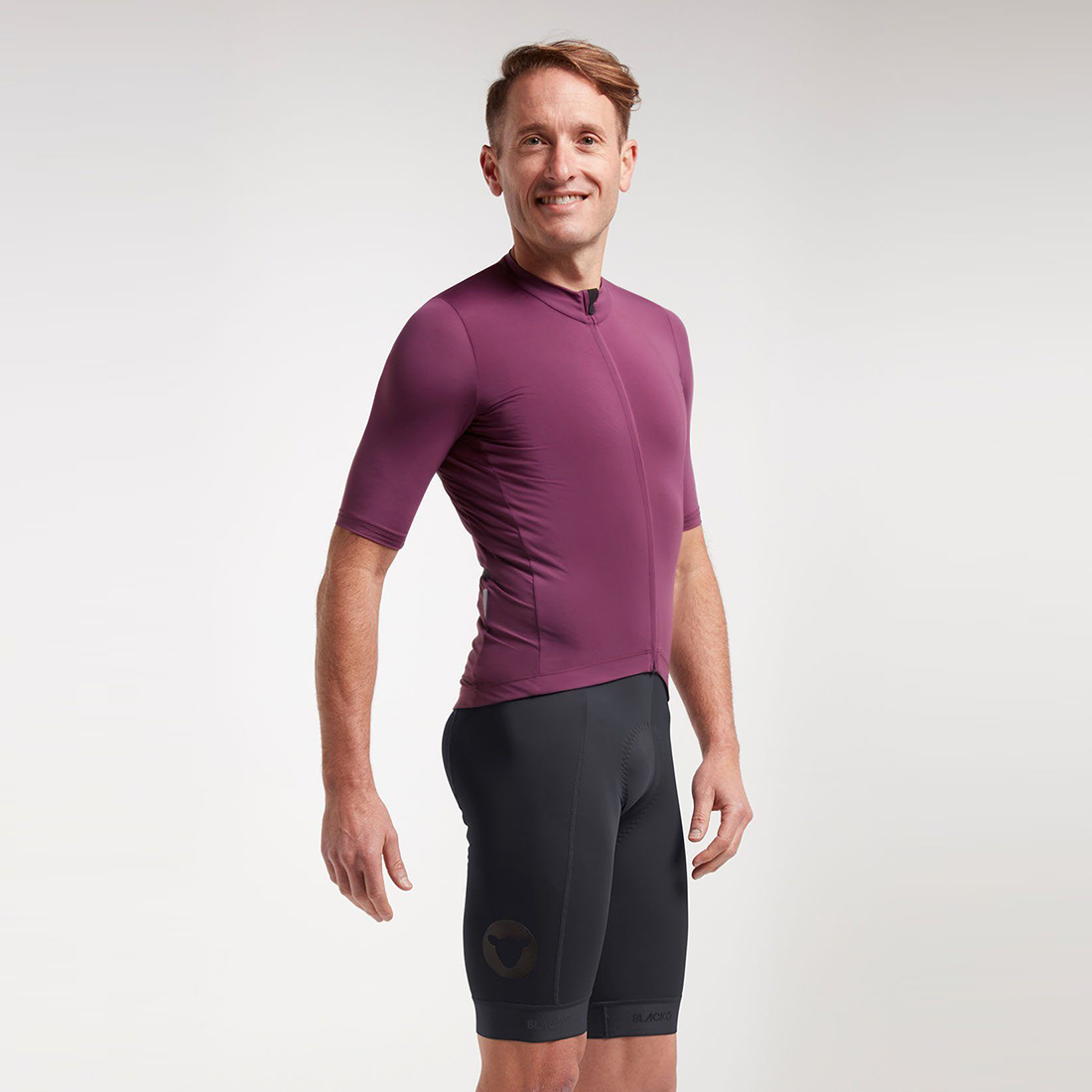 Black Sheep Men'S Essentials Team Jersey In Italian Plum - Beyond The Bike