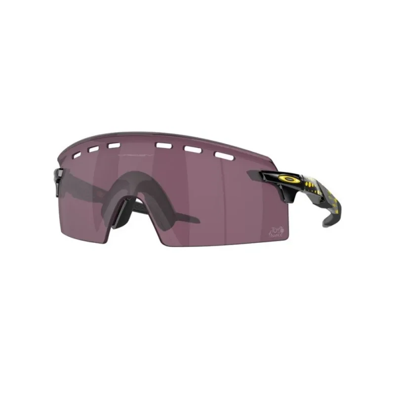 Oakley Encoder Strike Vented Sunglasses In Black Frame Sport Glasses (Front View) - Beyond The Bike UAE